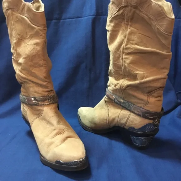 Beautiful Vintage Zodiac Cowboy Boots size 8 - Picture 3 of 11